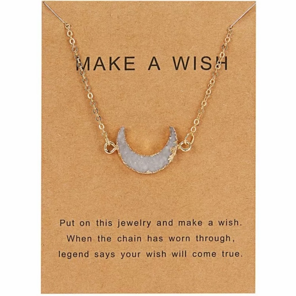 SPIRIT Crescent Moon Wishing Necklace 🌙